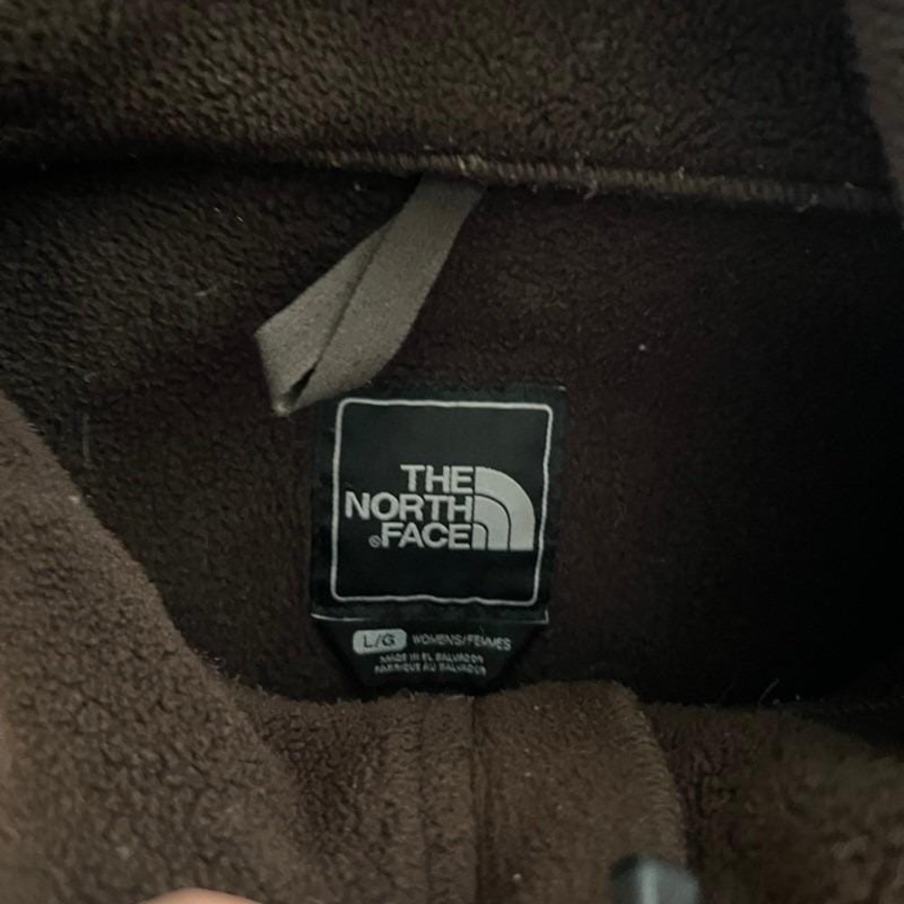 Vintage The North Face Fleece Women's Large Brown 1990s Zip Up - Picture 3 of 7